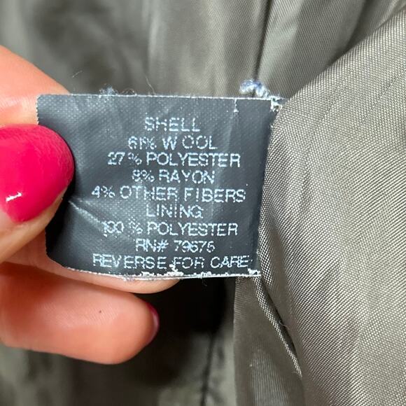 MICHAEL Michael Kors Zip-Front Walker Coat Size S Wool Blend Mid-Weight Winter - Picture 10 of 10